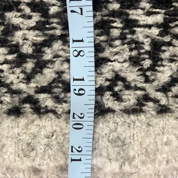 Anthropologie MOTH Solita Fair Isle Poncho Cowl Neck Sweater | Boho Nordic - Picture 12 of 13